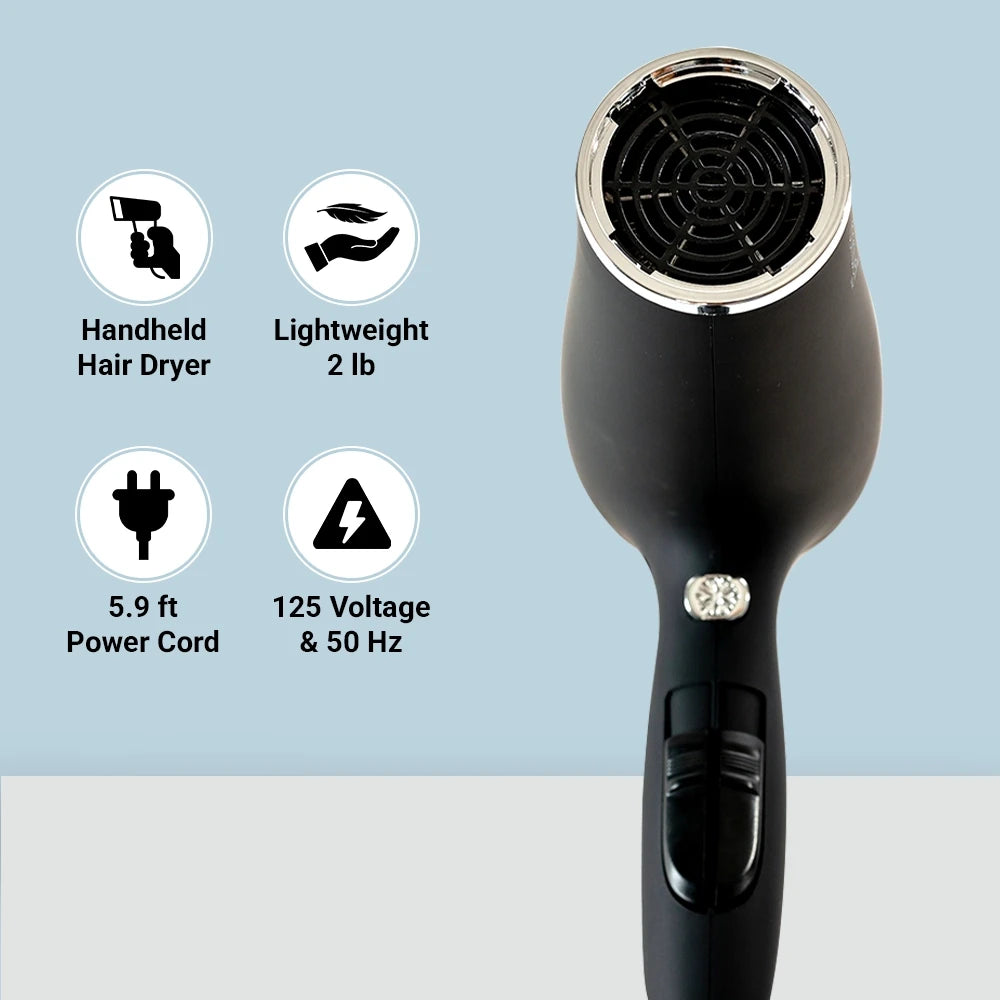 Roomwell UK Hair Dryer, 1875 Watt, Hand Held, Non-Foldable, 1 Year Warranty