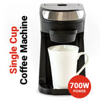 Roomwell UK Single Cup Coffee Machine, 12 oz, 700 W, 1 Year Replacement Warranty