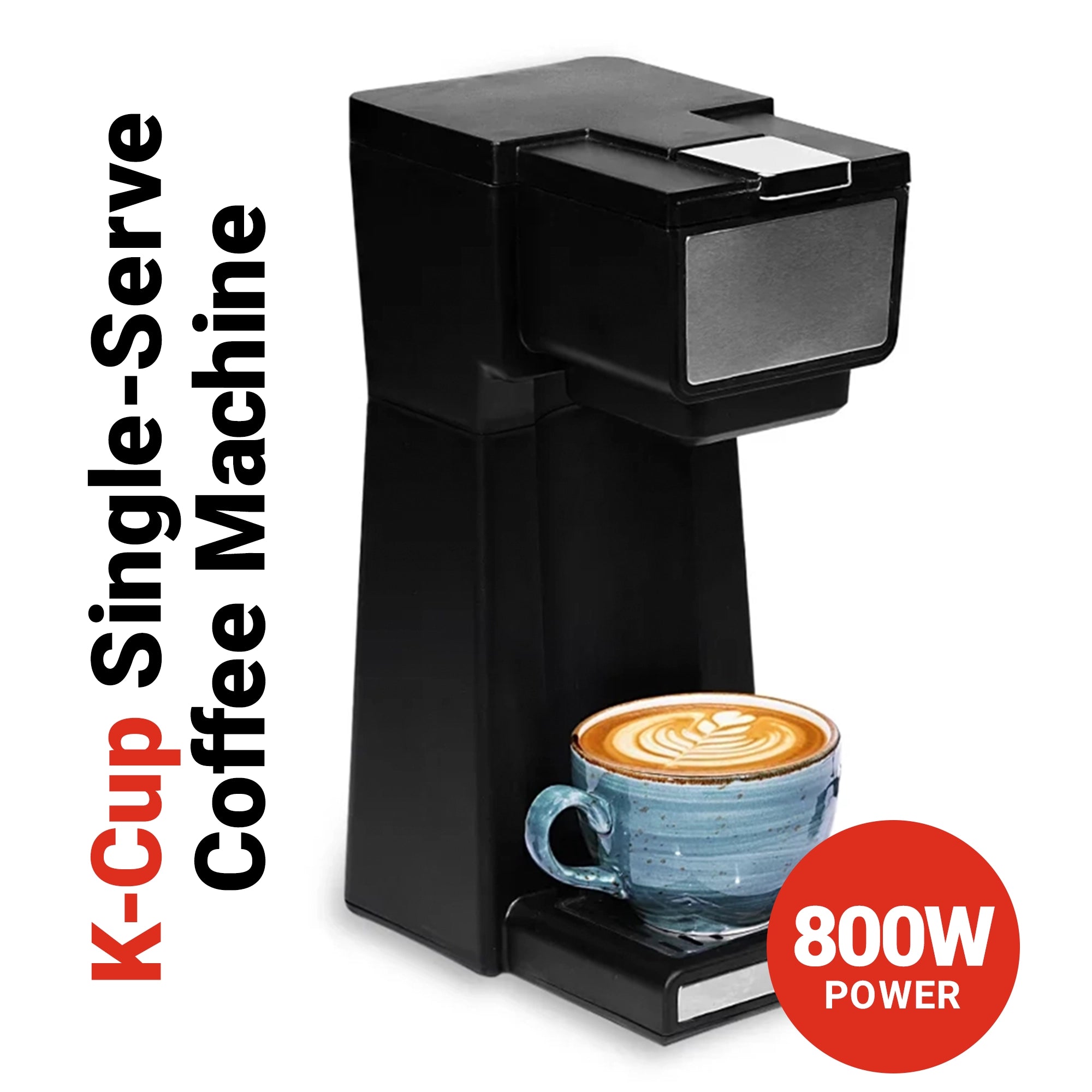 Roomwell UK K-Cup Coffee Machine, 14 oz, 800 W, 1 Year Replacement Warranty