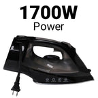 Roomwell UK Ventura Iron with Retractable Cord, 1700W, Auto-Shut-off, Anti-Calc, Anti-Drip, Self-cleaning, 1 Year Warranty