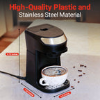 Roomwell UK Single Cup Coffee Machine, 12 oz, 700 W, 1 Year Replacement Warranty