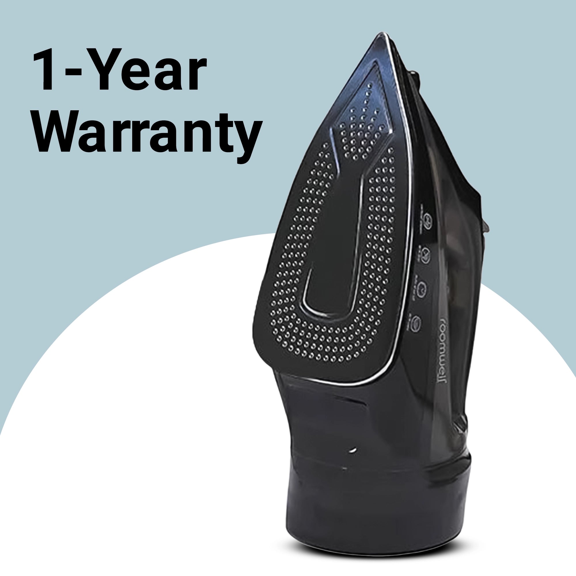 Roomwell UK Ventura Iron with Retractable Cord, 1700W, Auto-Shut-off, Anti-Calc, Anti-Drip, Self-cleaning, 1 Year Warranty