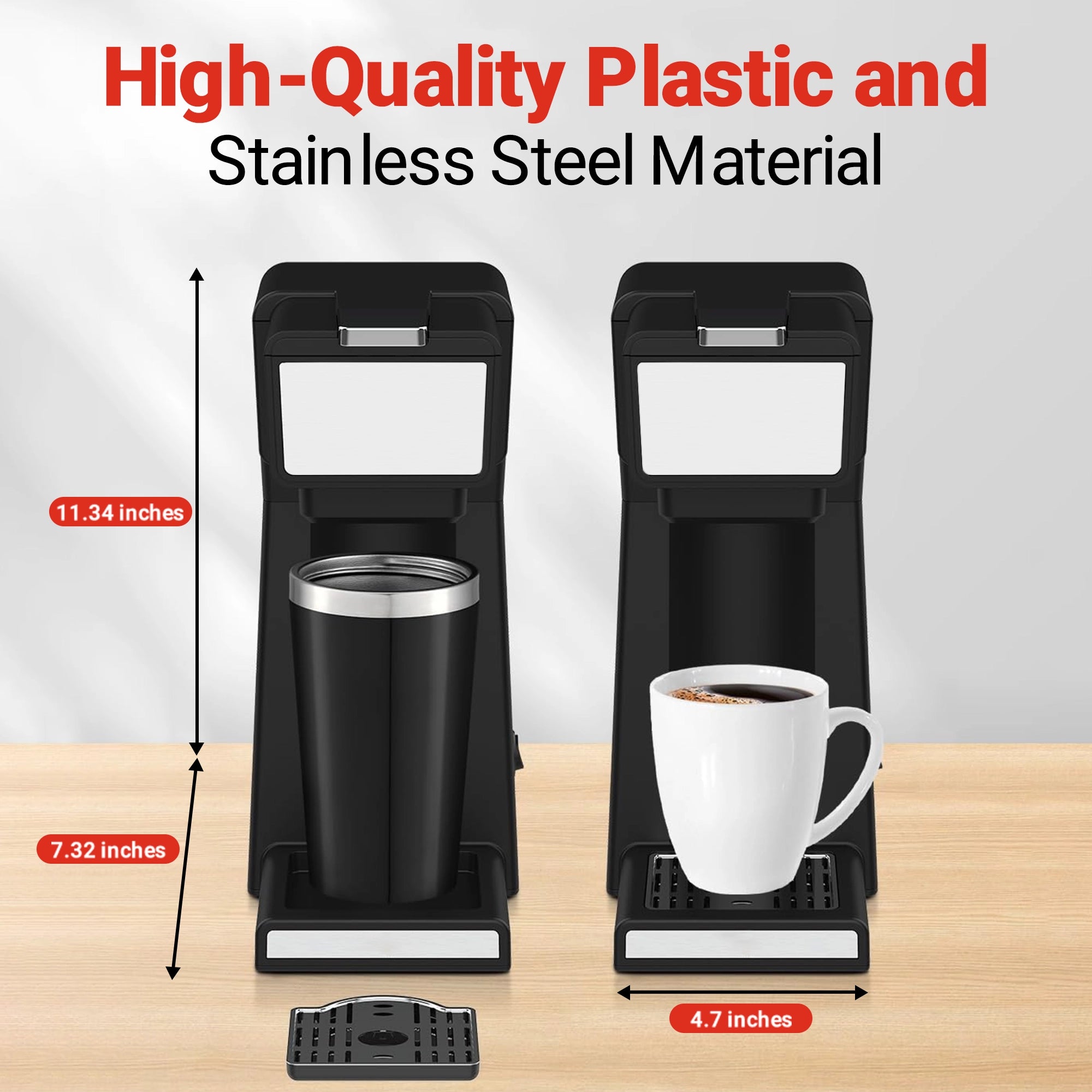 Roomwell UK K-Cup Coffee Machine, 14 oz, 800 W, 1 Year Replacement Warranty
