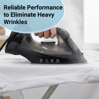 Roomwell UK Ventura Iron with Retractable Cord, 1700W, Auto-Shut-off, Anti-Calc, Anti-Drip, Self-cleaning, 1 Year Warranty