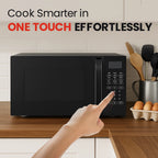 Roomwell UK Hotel Microwave, 0.7 Cuft, Black, 10 Power Levels, 6 Auto-Cooking Menus, 2 Year Replacement Warranty