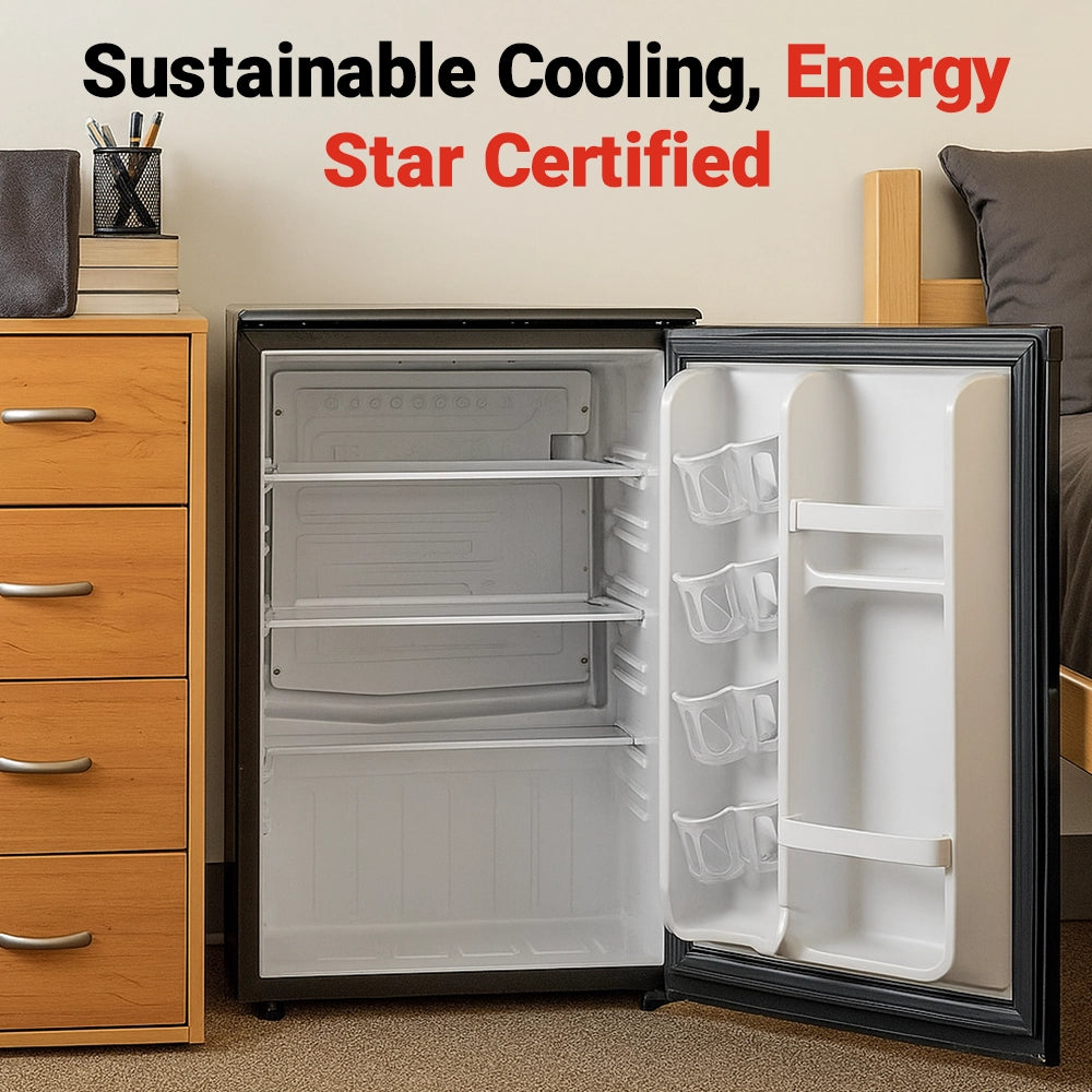 Roomwell UK Hotel Mini Refrigerator Without Freezer, 2.6 Cu. Ft, 2 Year Replacement Warranty