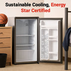 Roomwell UK Hotel Mini Refrigerator Without Freezer, 3.3 Cu. Ft, 2 Year Replacement Warranty