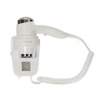 Roomwell UK Hair Dryer, 1600 Watt, Wall Mount, White, 2 + 1-Year Extended Warranty